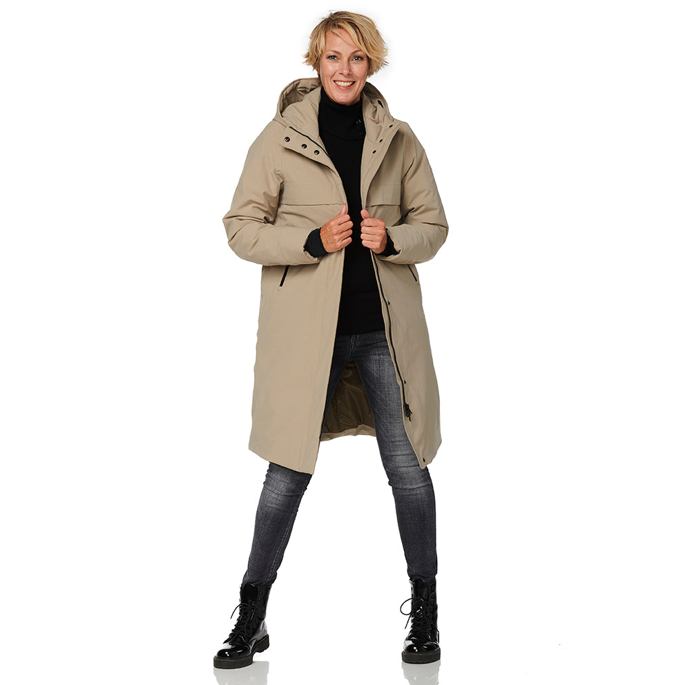 Happy Rainy Days Boston Winterjacke Damen Beige