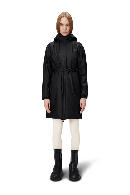 RAINS Lohja insulated Curve Jacket W3T2 Black najaar/winter