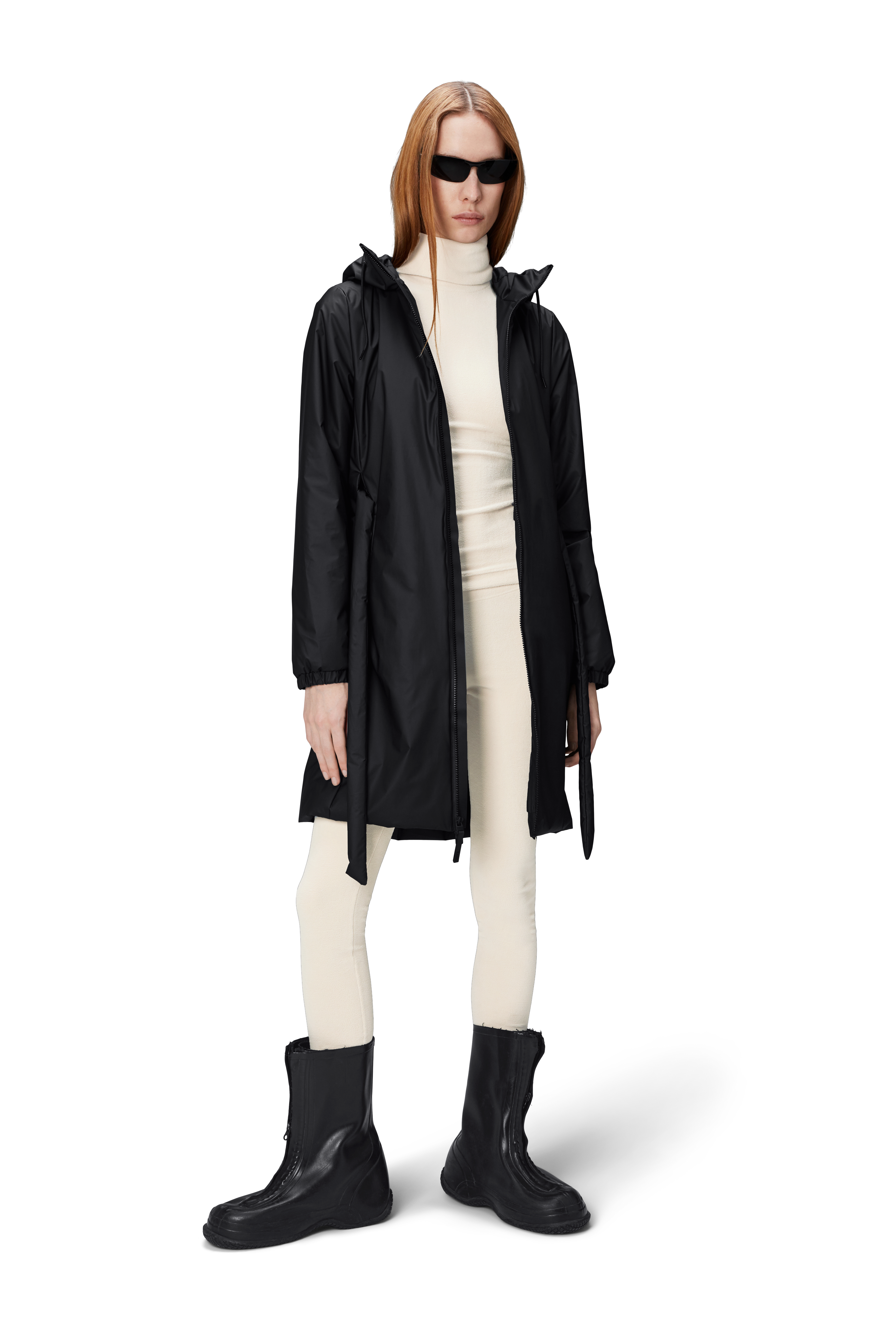 RAINS Lohja insulated Curve Jacket W3T2 Black najaar/winter