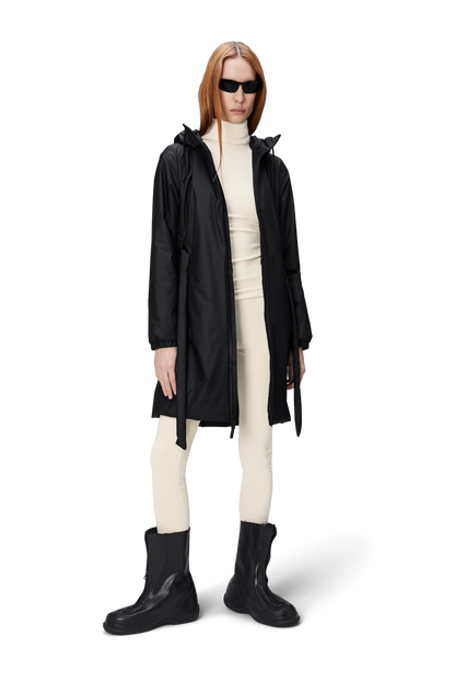 RAINS Curve W Jacke Schwarz