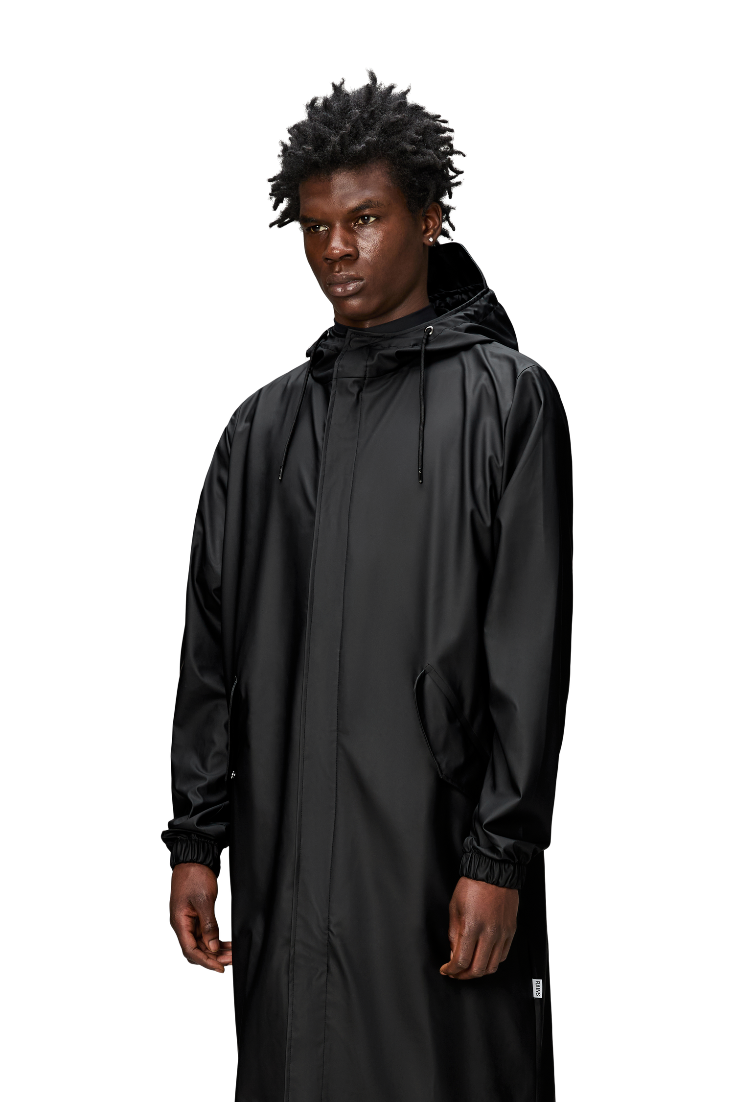 Rains Fishtail Parka Black