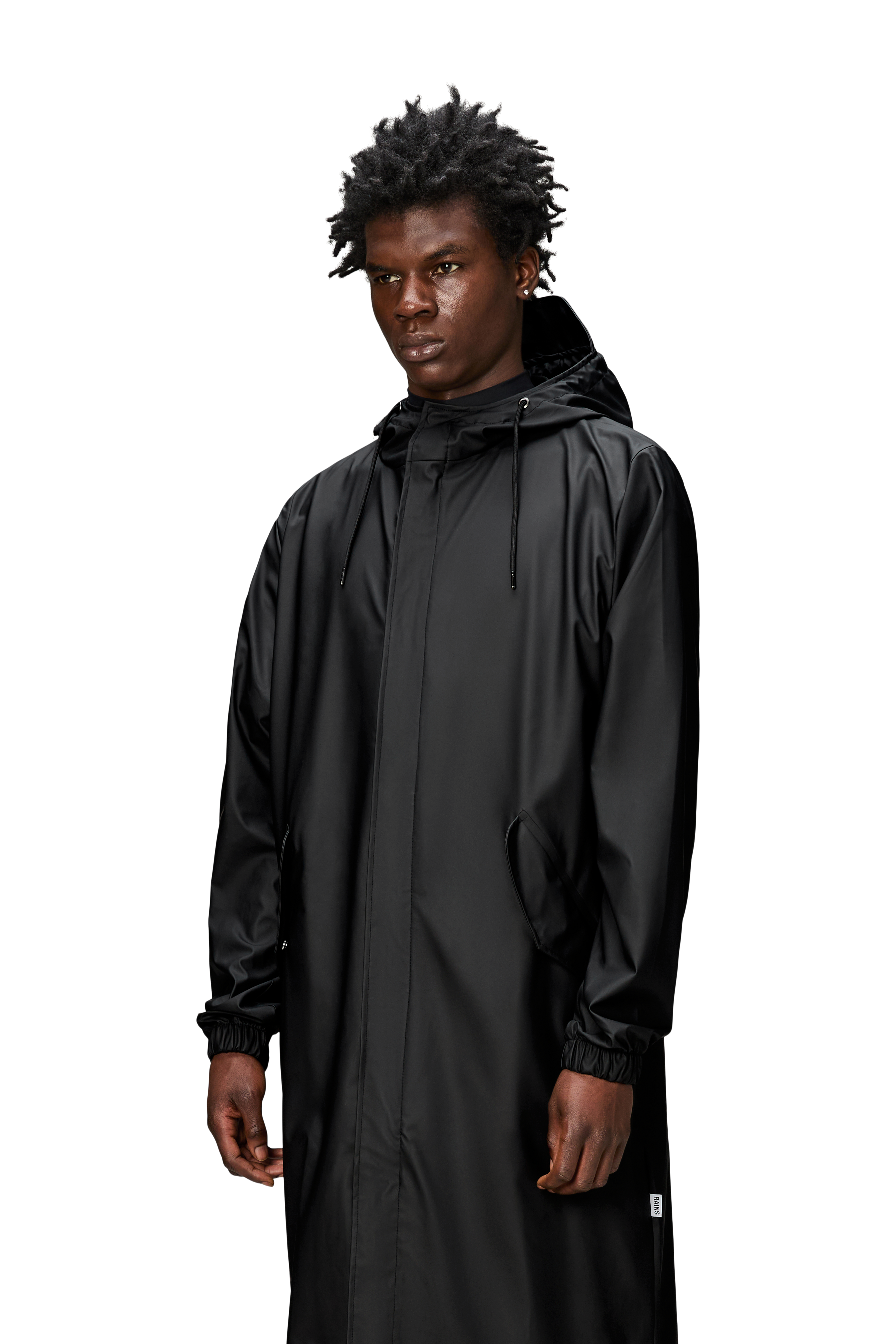 Rains Fishtail Parka Black