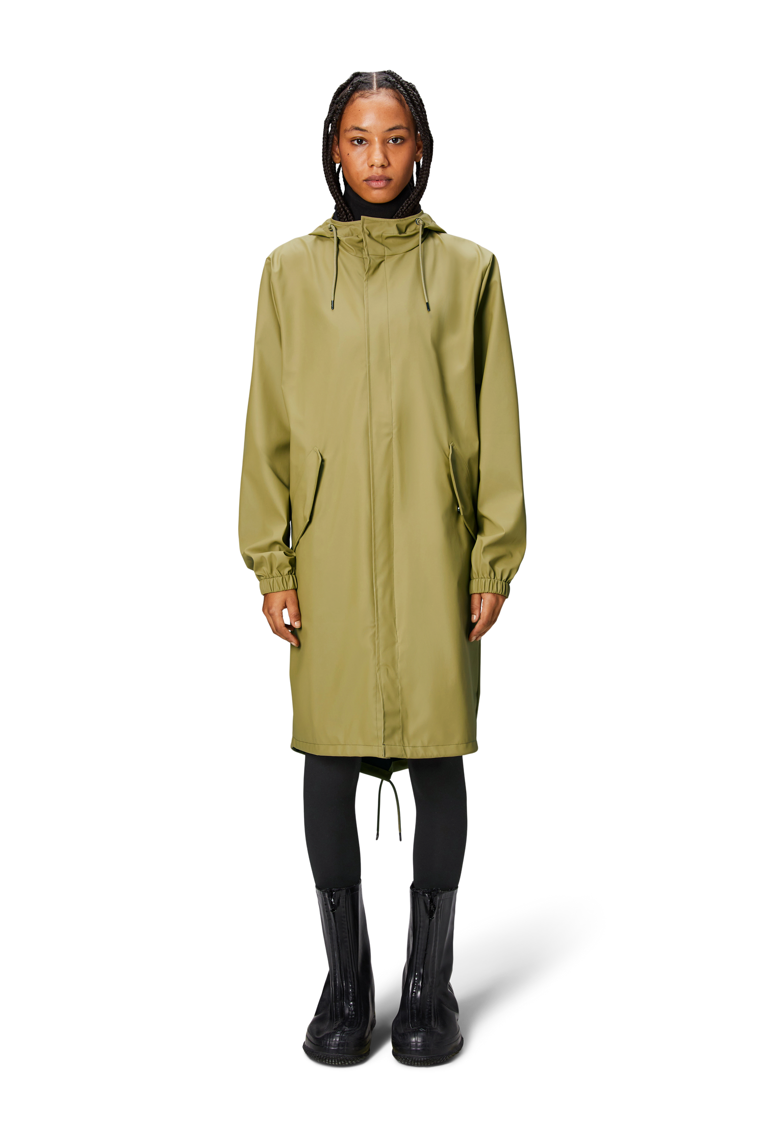 RAINS Fishtail Parka Grün