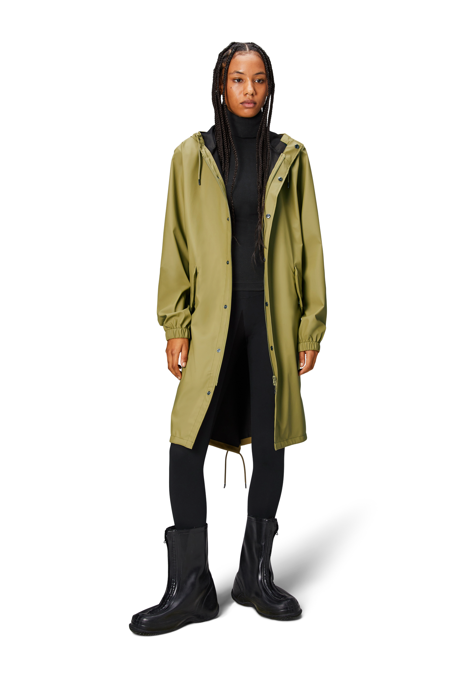 RAINS Fishtail Parka Grün