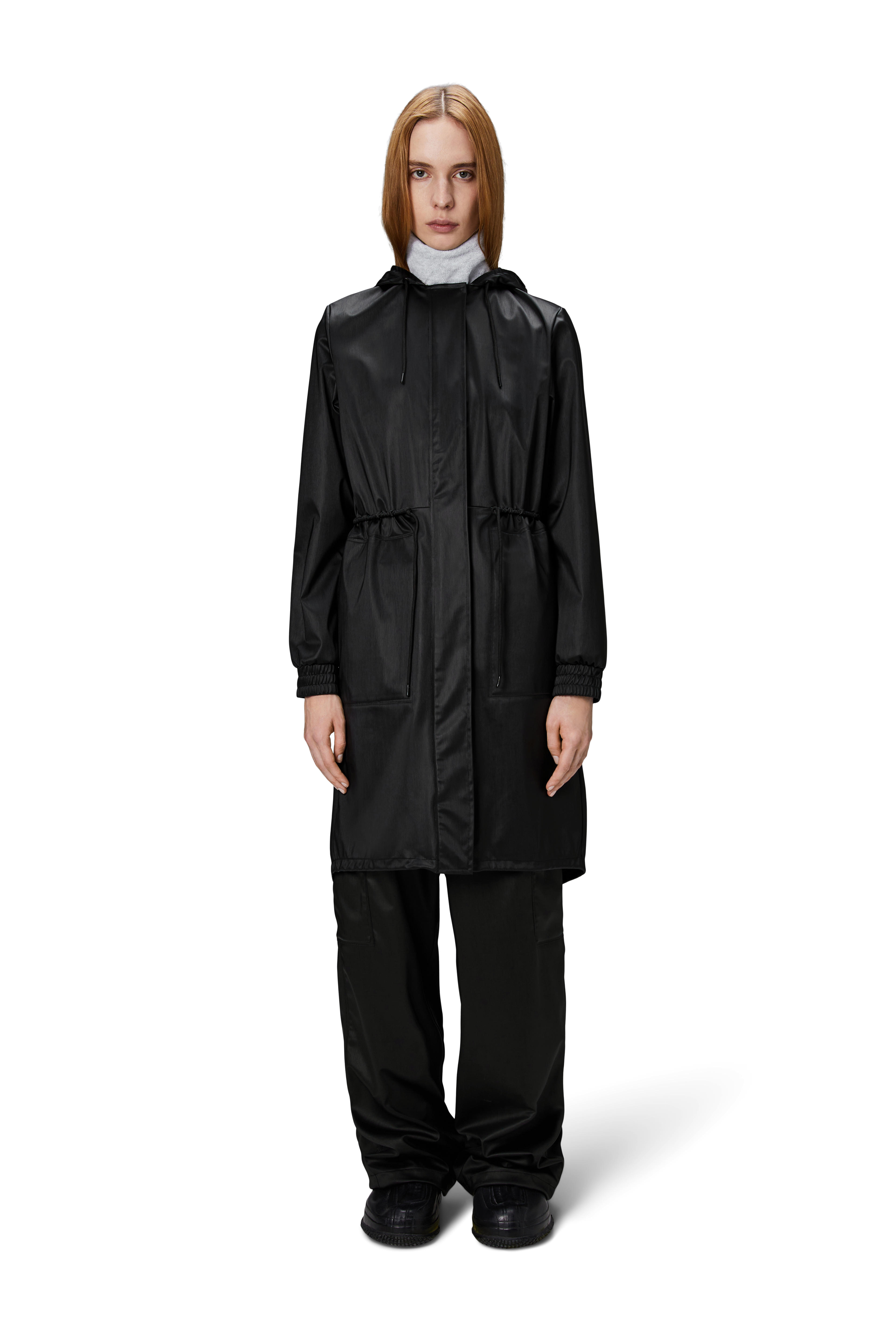 RAINS String W Parka W3 Black Grain