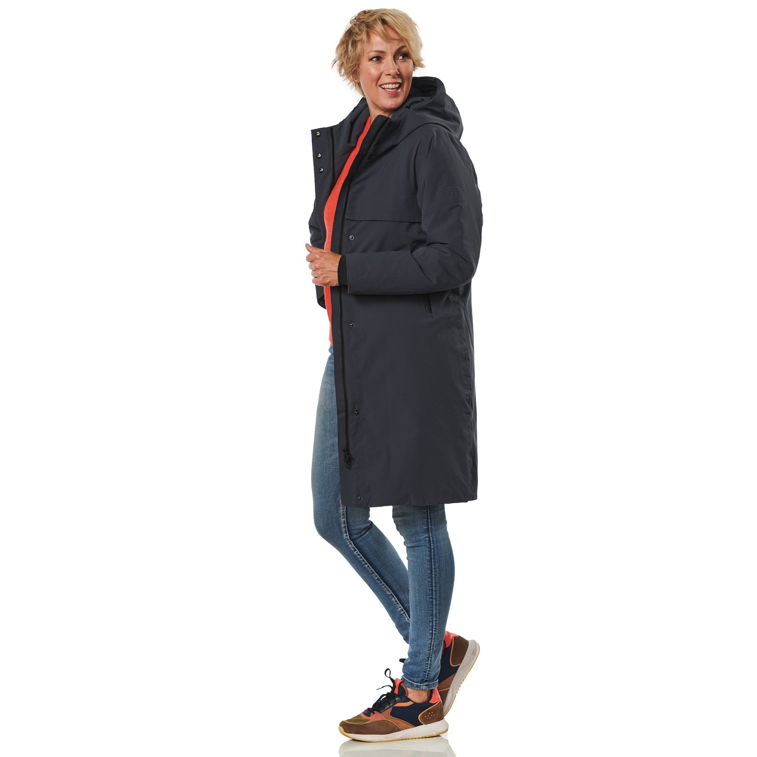 Happy Rainy Days Boston Winterjacke Damen Steelblue