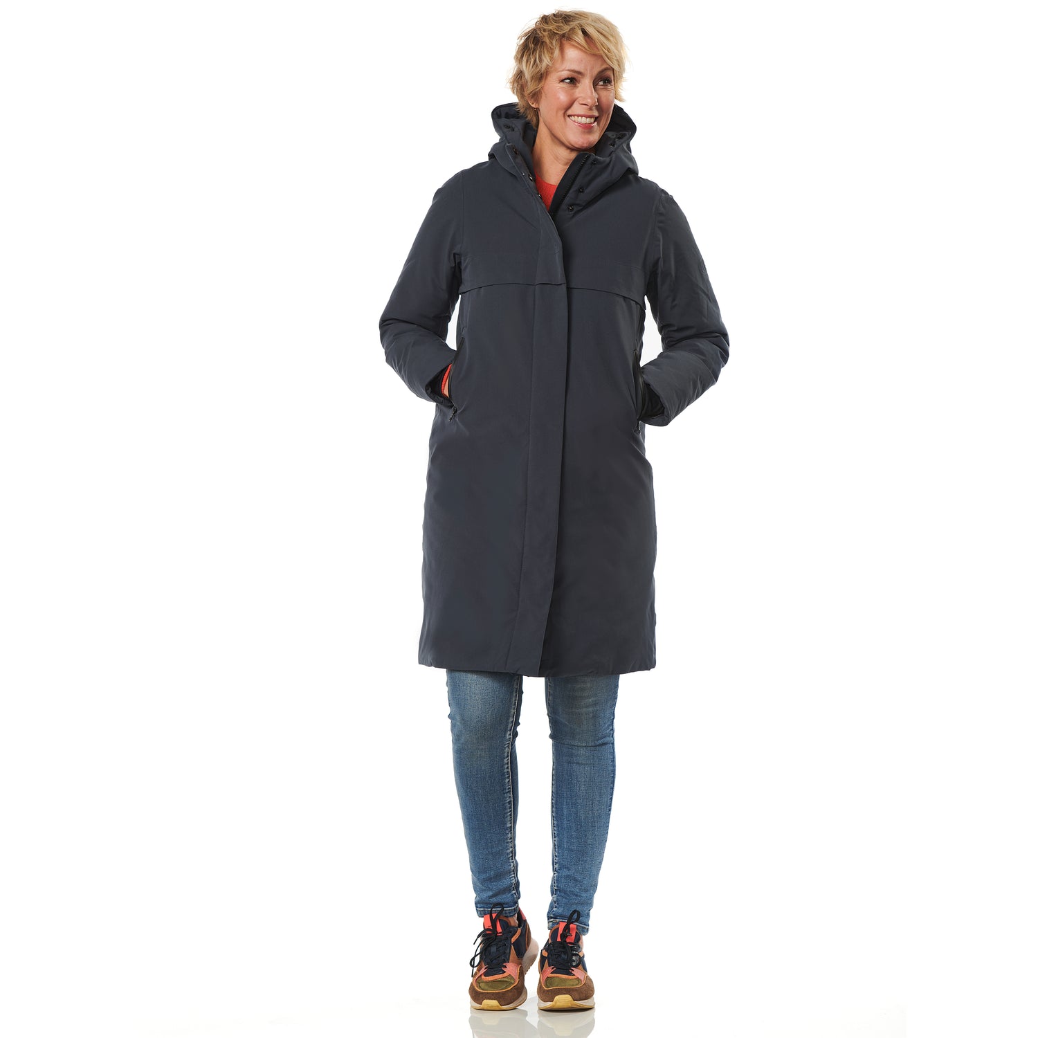 Happy Rainy Days Boston Winterjacke Damen Steelblue