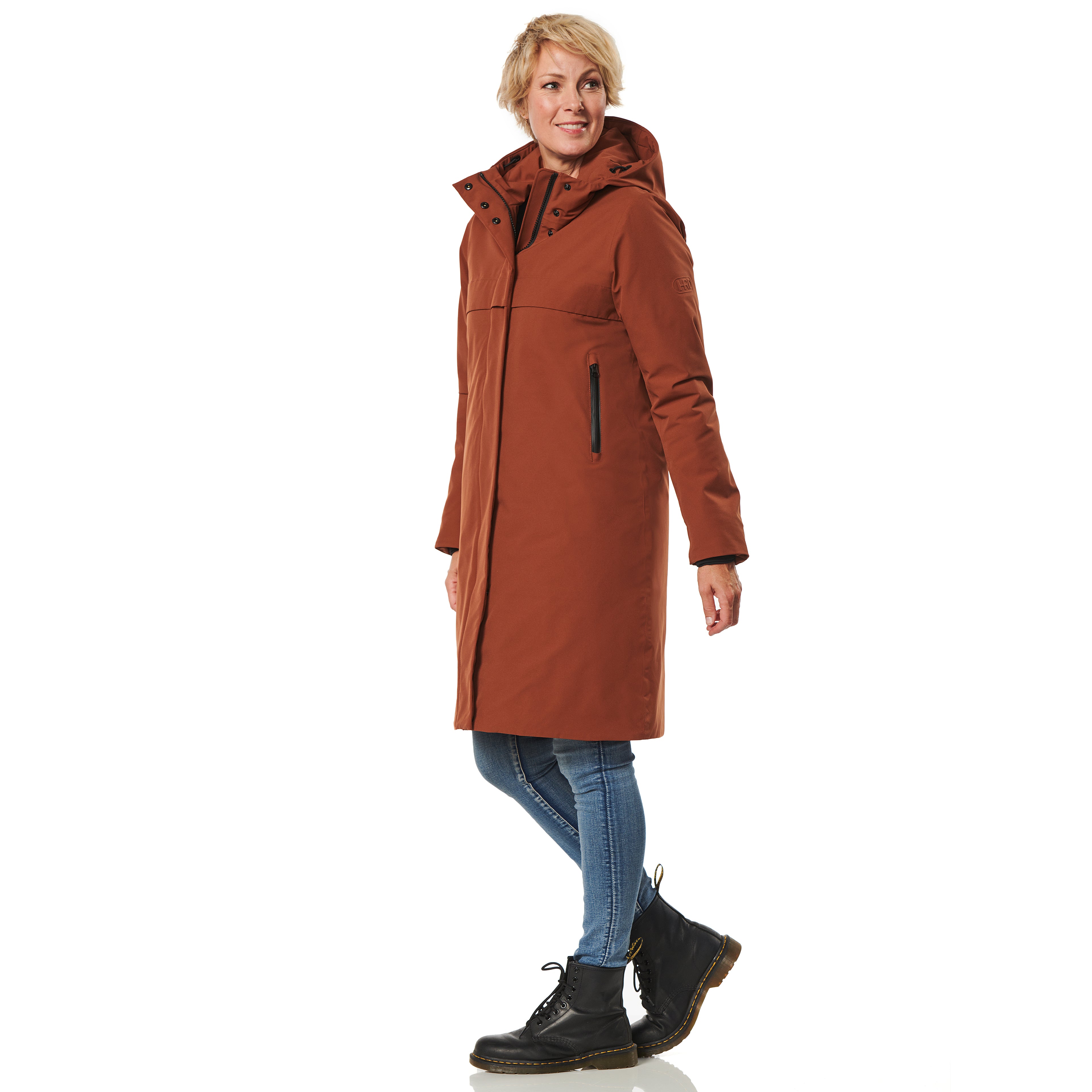 Happy Rainy Days Winterjacke Damen Boston Kangaroo Rust