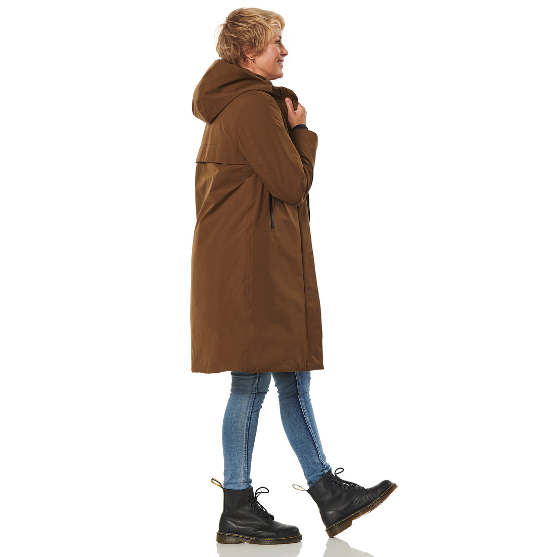 Happy Rainy Days Winter Jacket Women Boston Brown