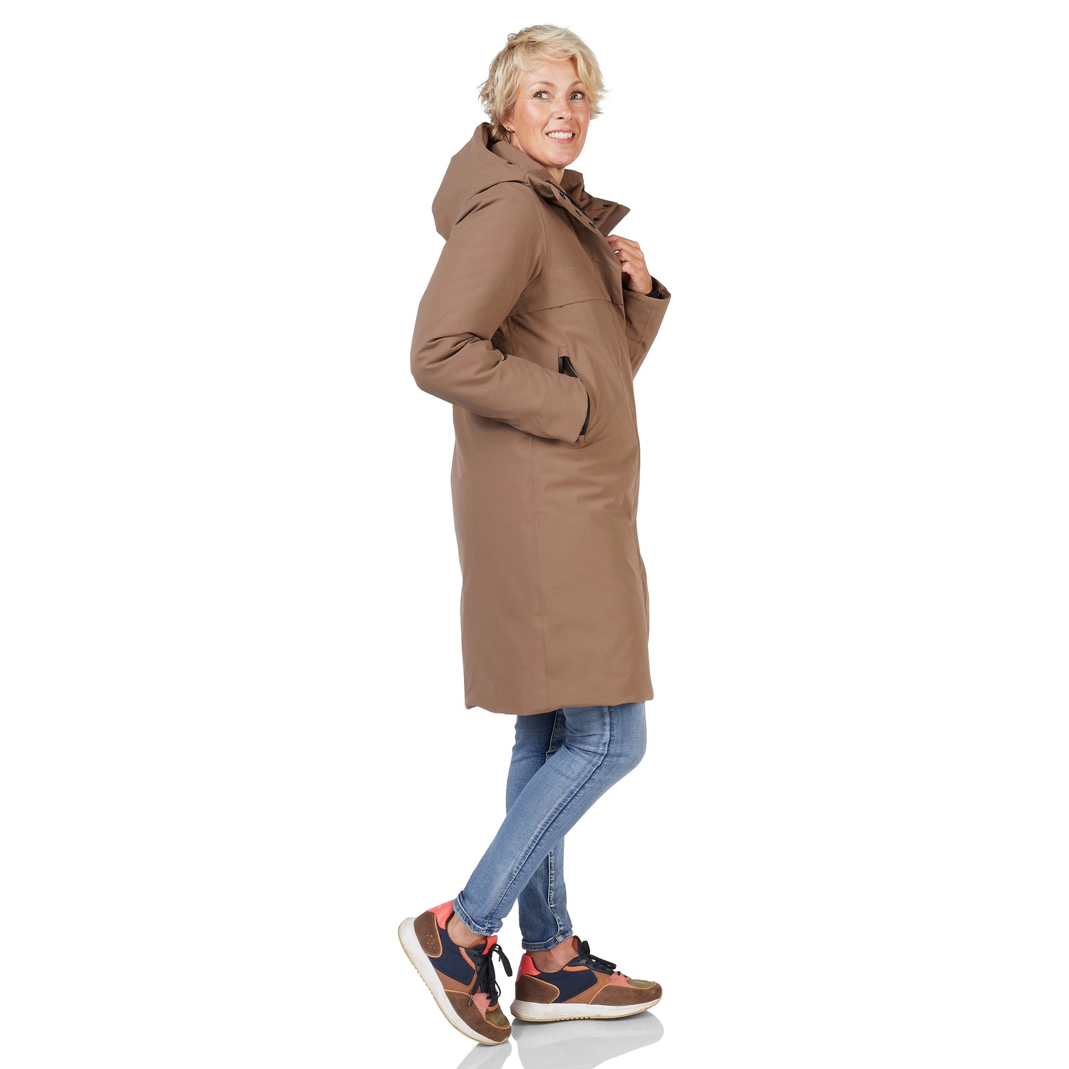 Happy Rainy Days Boston Winterjacke Damen Taupe