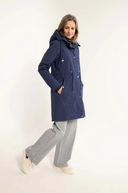 Danefae Winter Regenjas Dames Danenora Grey Marine