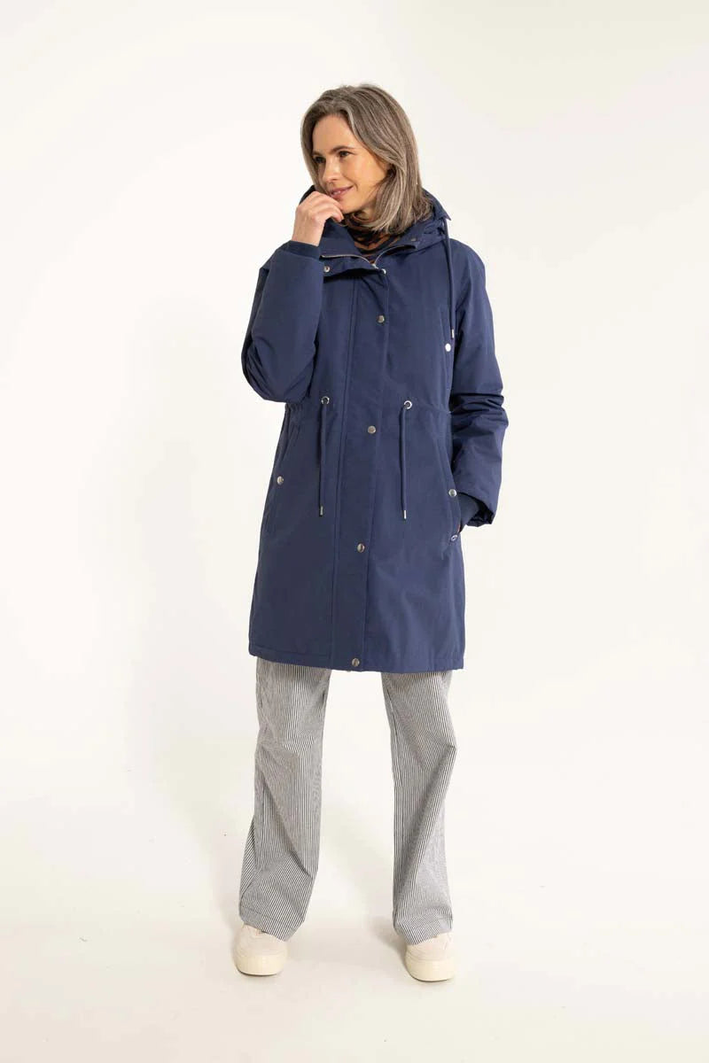 Danefae Winter Regenjas Dames Danenora Grey Marine