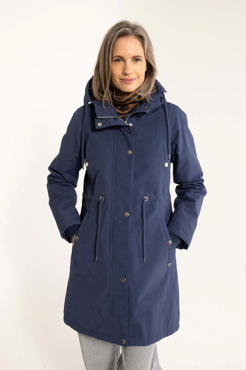 Danefae Winter Regenjas Dames Danenora Grey Marine