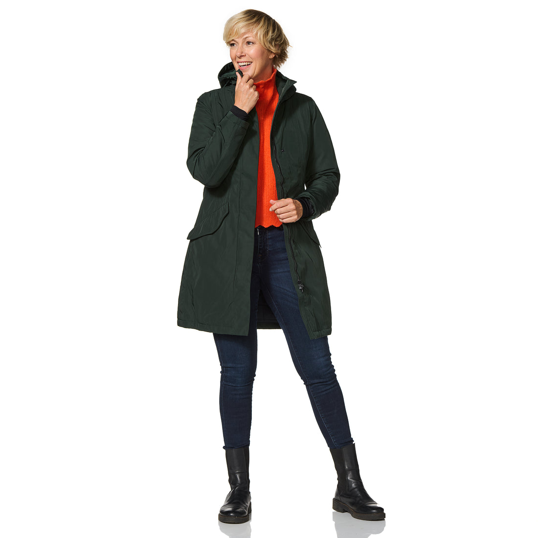 Happy Rainy Days Winterjas Dames Orlando Dark Green