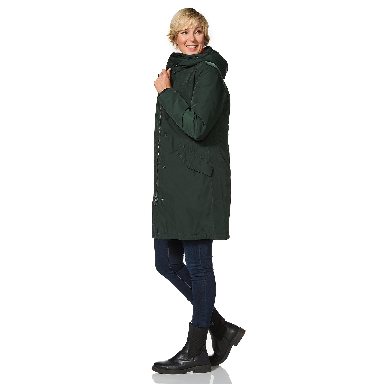 Happy Rainy Days Winterjas Dames Orlando Dark Green