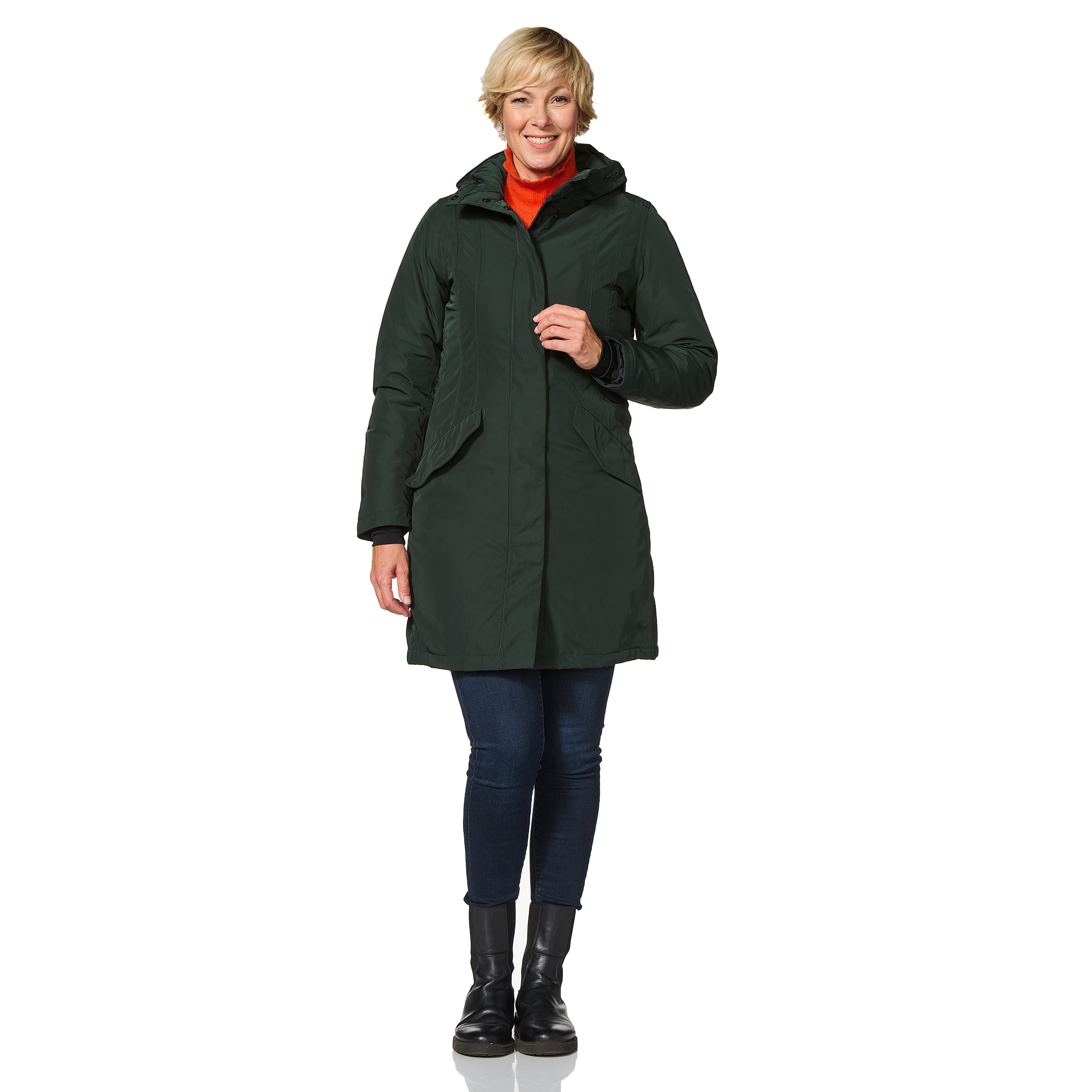 Happy Rainy Days Winterjas Dames Orlando Dark Green