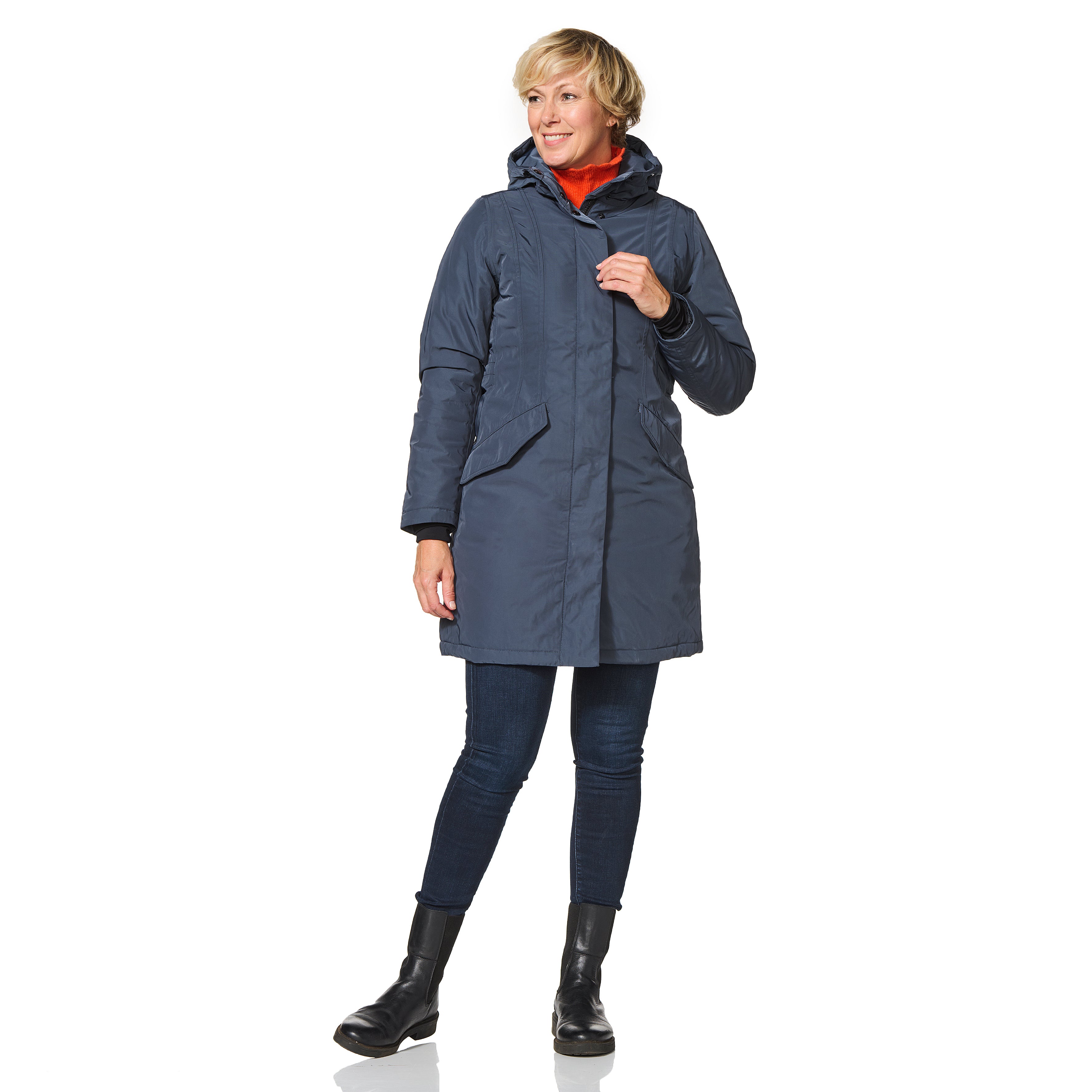 Happy Rainy Days Winterjacke Damen Orlando Steel Blue 