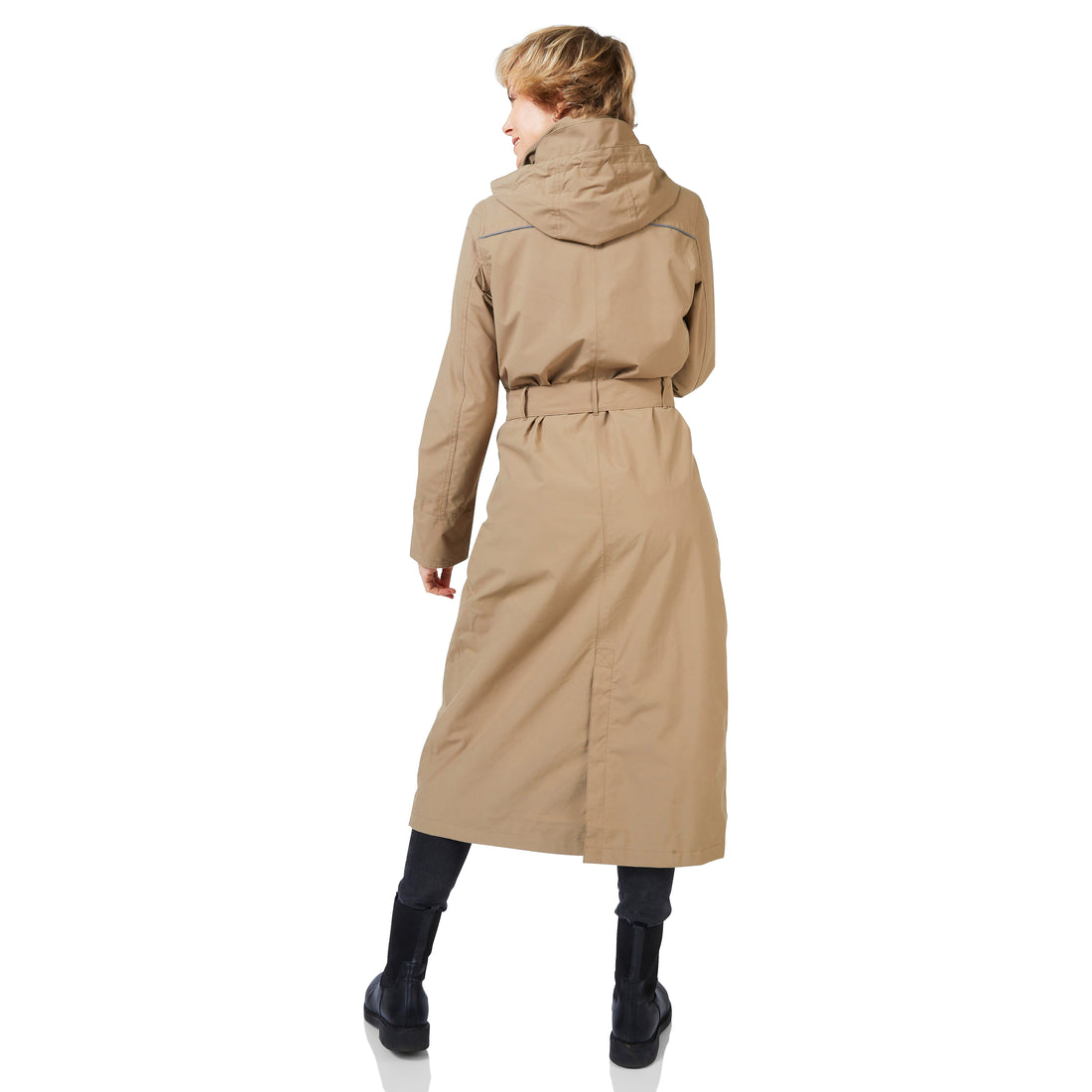 Happy Rainy Days Langer Regenmantel Damen Beige