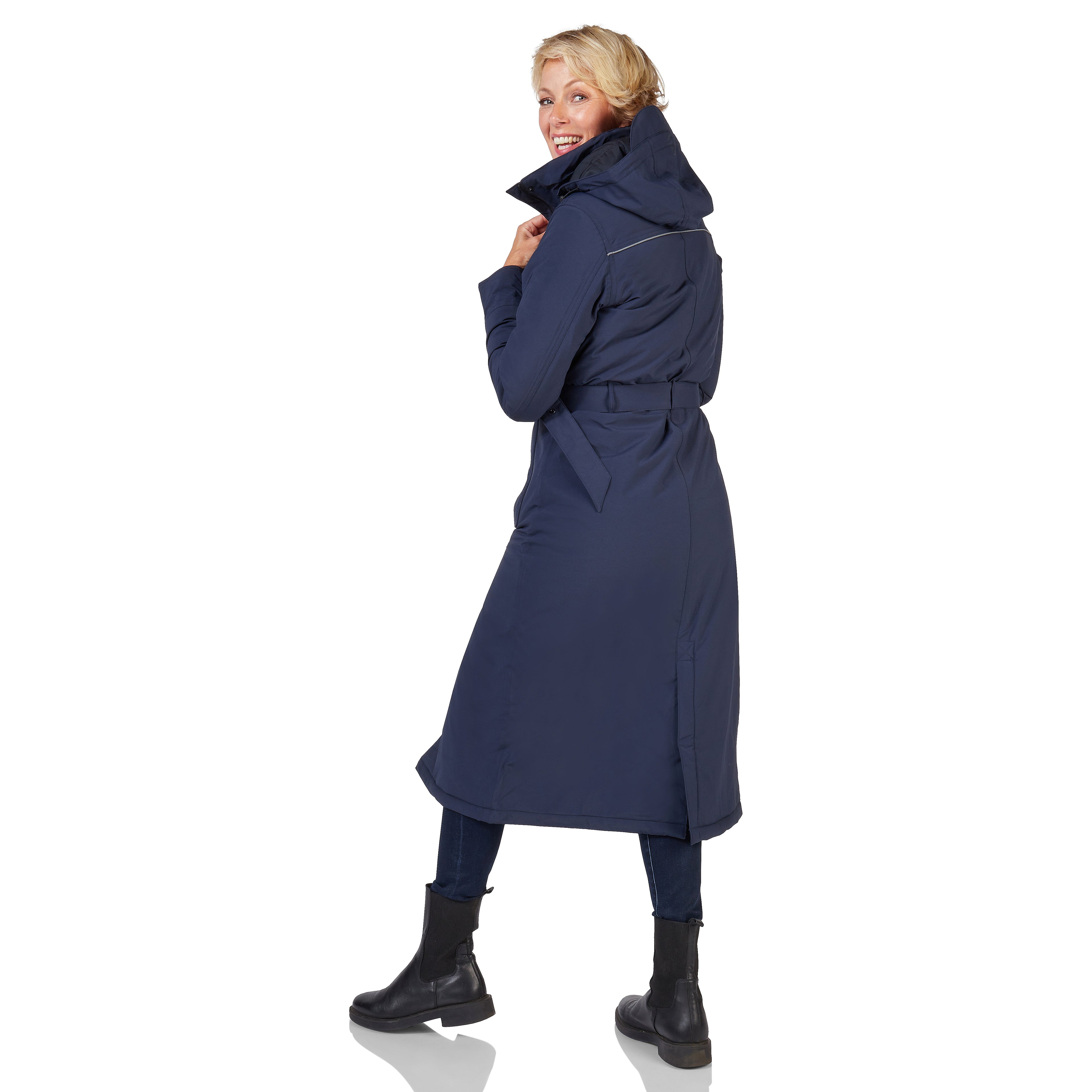 Happy Rainy Days Toronto Winter Jacket Navy