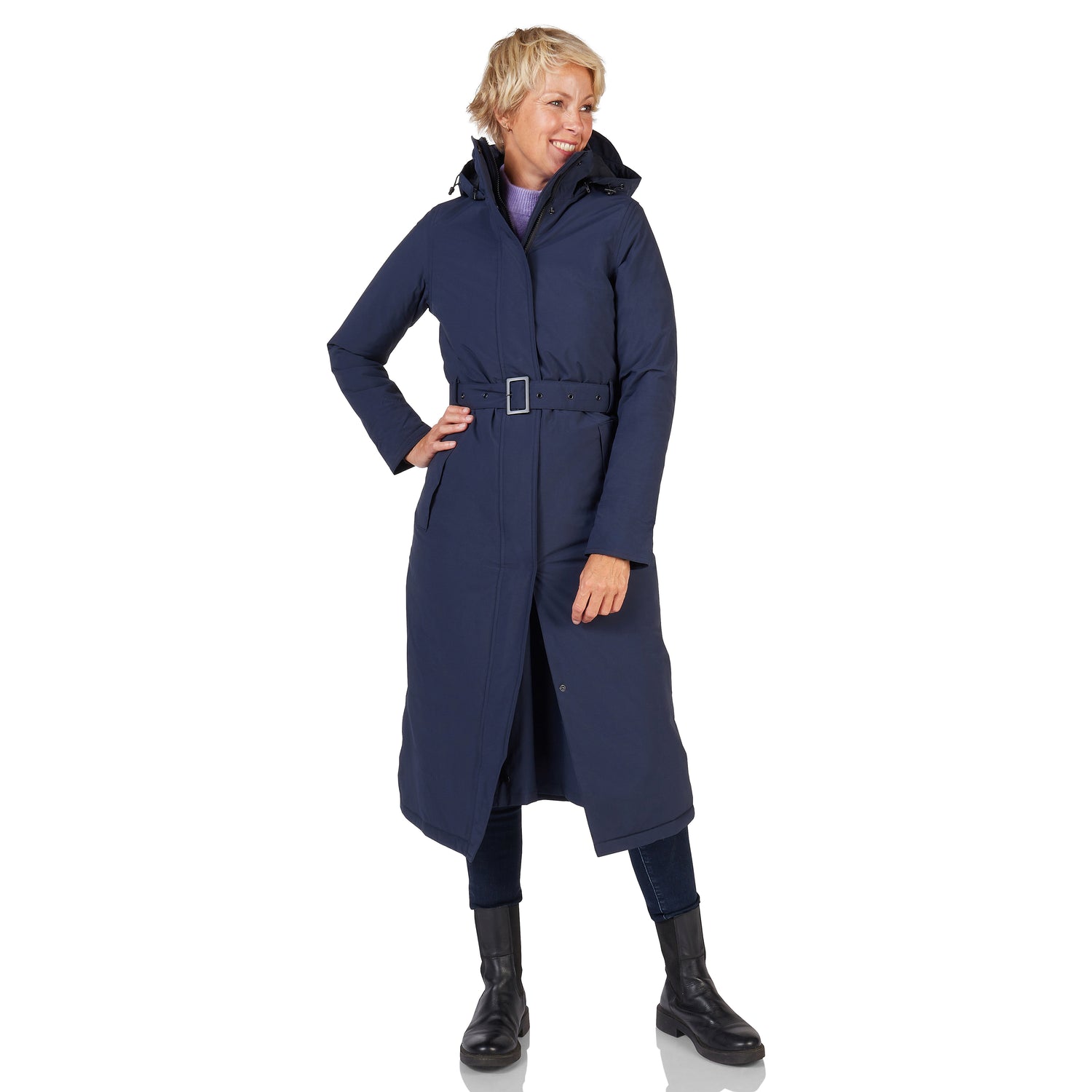 Happy Rainy Days Toronto Winter Jacket Navy