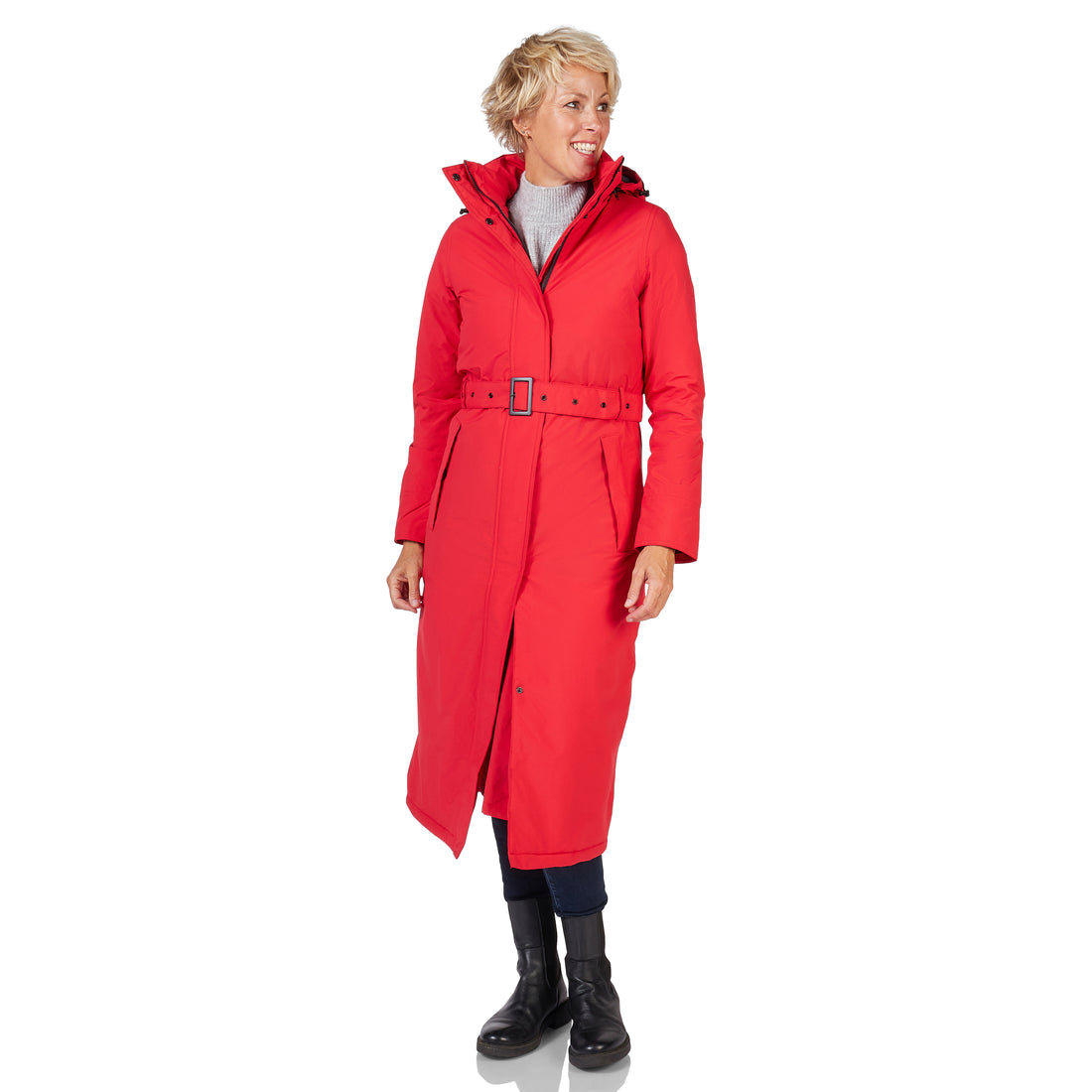 Happy Rainy Days Toronto Winter Jacket Red