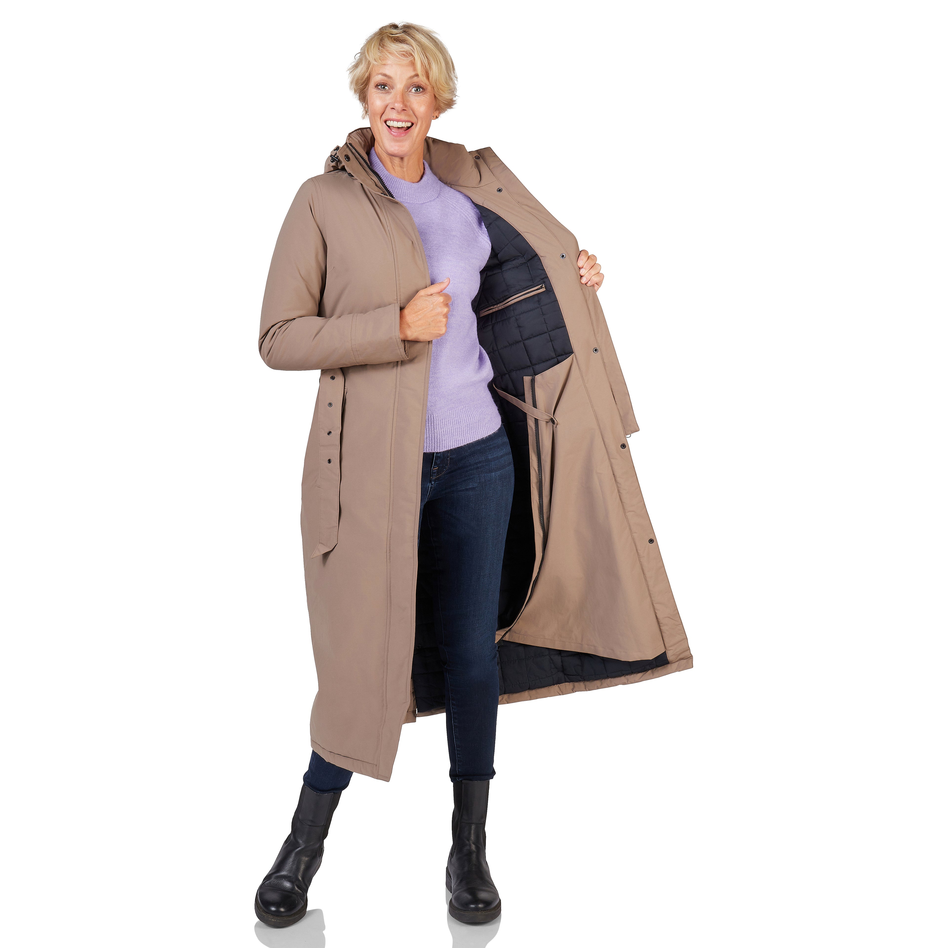 Happy Rainy Days Toronto Winter Jacket Beige