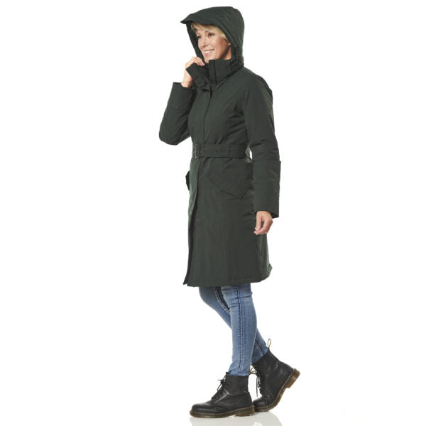 Happy Rainy Days Winterparka Dames Calgary Dark Green