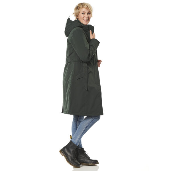 Happy Rainy Days Winterparka Dames Calgary Dark Green