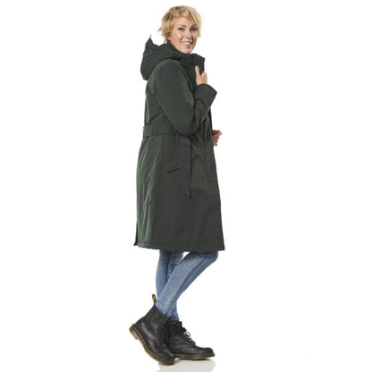 Happy Rainy Days Winterparka Dames Calgary Dark Green