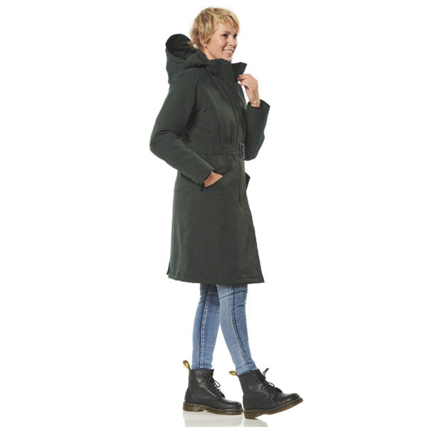 Happy Rainy Days Winterparka Dames Calgary Dark Green