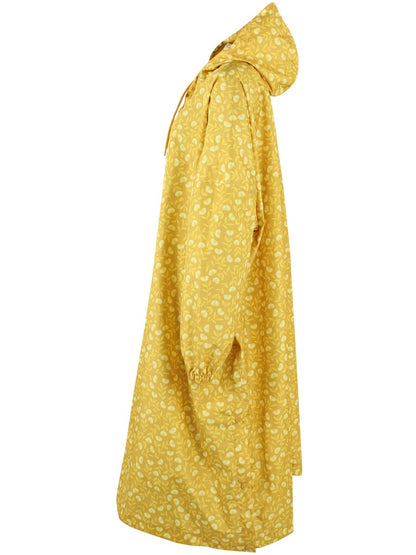 Danedream Drops Poncho Dark Yellow Fleuri