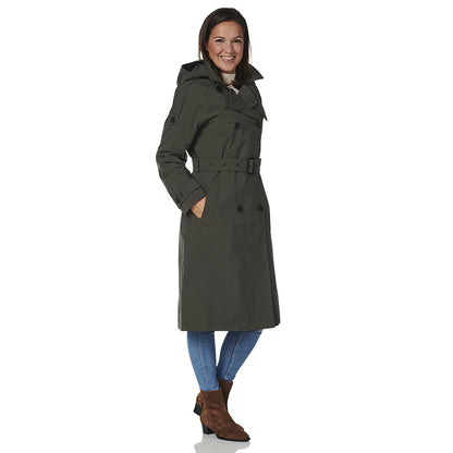 Happy Rainy Days Trenchcoat Dames Brooklyn Groen