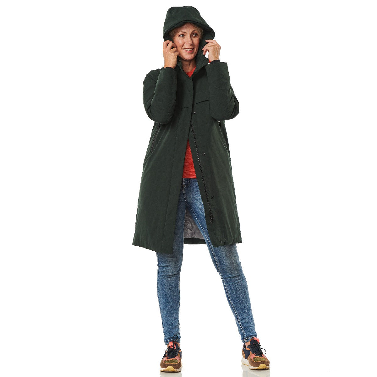 Happy Rainy Days Winterjas Dames Boston Dark Green