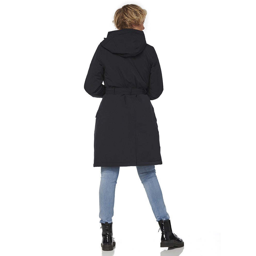 Happy Rainy Days Winterparka Dames Calgary Blue Graphite