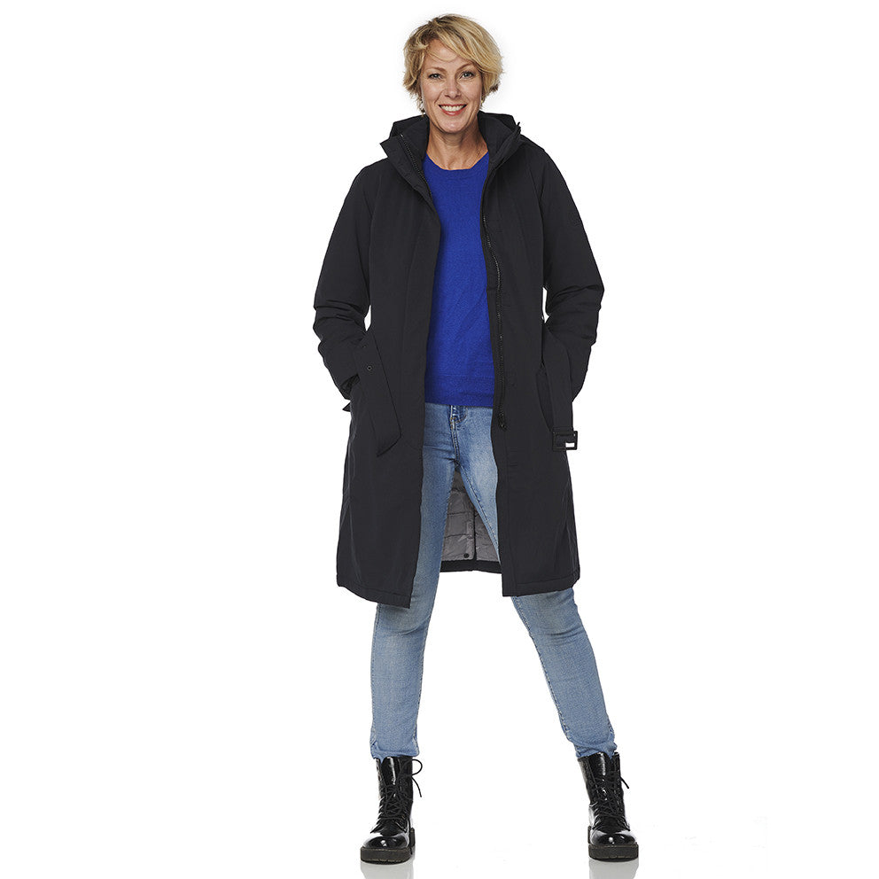 Happy Rainy Days Winterparka Damen Calgary Blue Graphite 