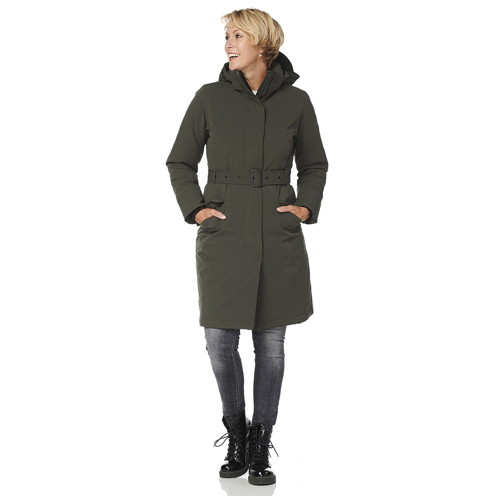 Happy Rainy Days Winterparka Dames Calgary Olive