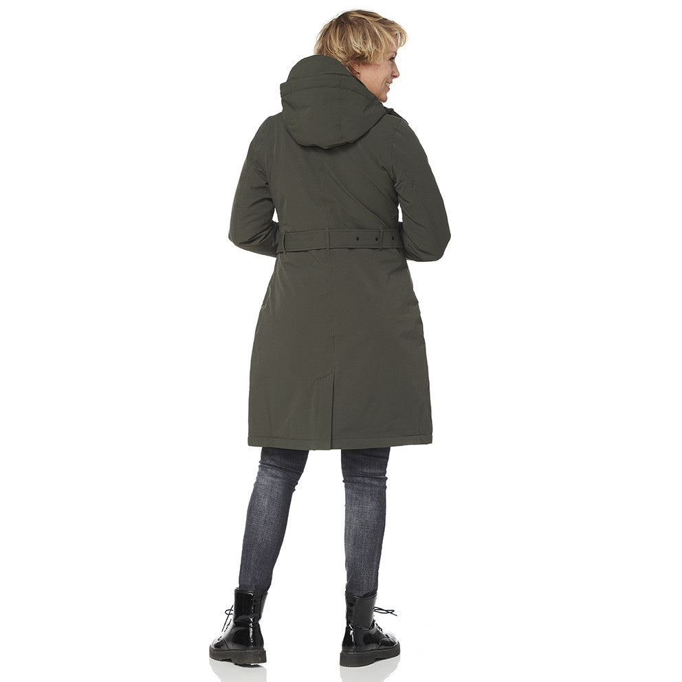 Happy Rainy Days Winterparka Damen Calgary Olive 