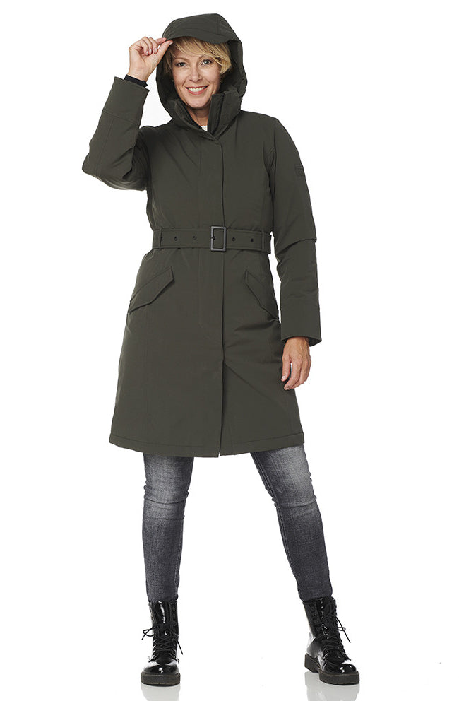 Happy Rainy Days Winterparka Damen Calgary Olive 