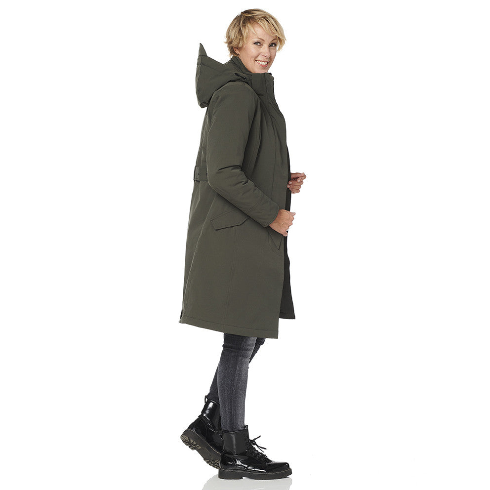 Happy Rainy Days Winterparka Damen Calgary Olive 