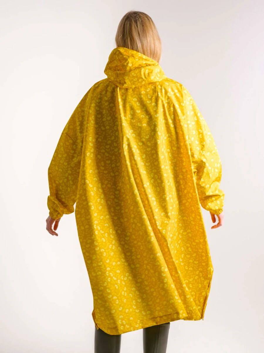 Danedream Drops Poncho Dark Yellow Fleuri