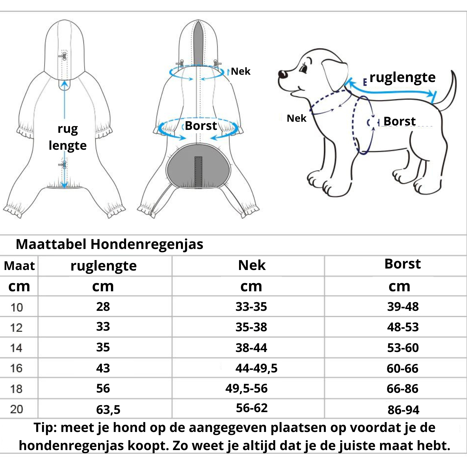 maattabel-honden-regenjas (1)