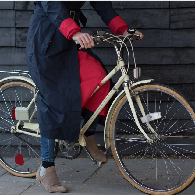 Montreal Navy:Red fiets jas