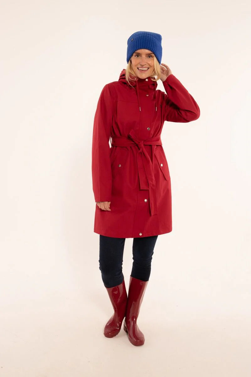 Danefae Regenmantel Damen Danerainlover Rot