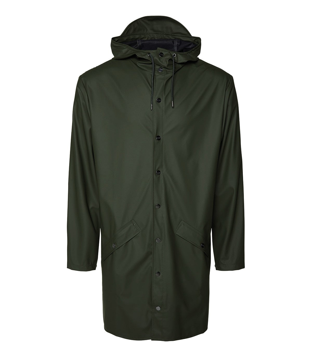 Rains curve jacket green online