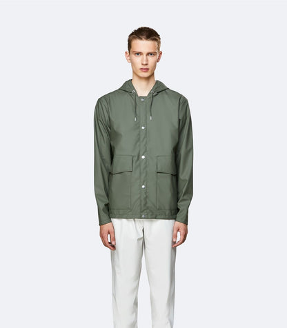 rains-short-hooded-coat-olive