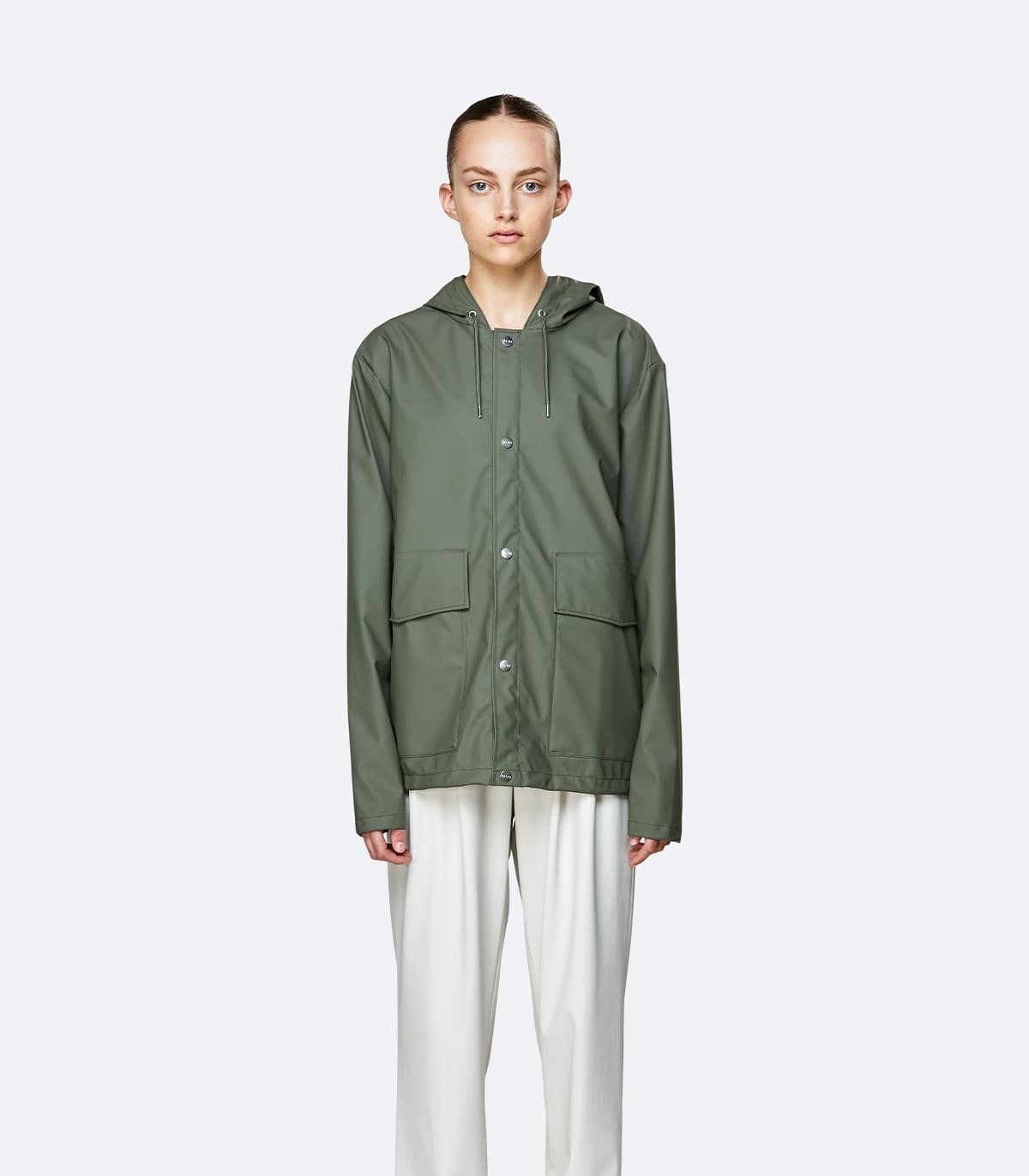 rains-short-hooded-coat-olive