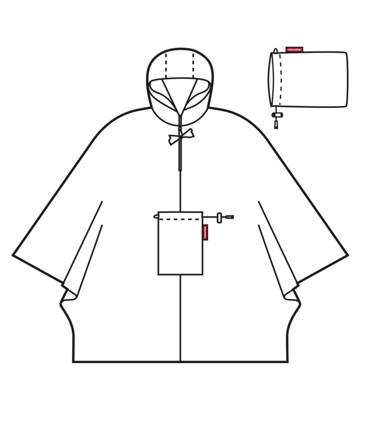 reisenthel-regenponcho-zwart-met-stippen-3